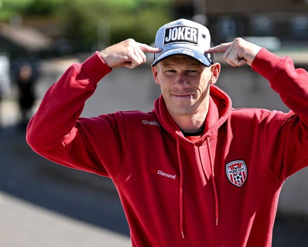 James McClean of Derry City arrives for the UEFA Conference League Second Qualifying Round second leg match between Derry City and HNK Rijeka at The Ryan McBride Brandywell Stadium in Derry. Photo by Stephen McCarthy/Sportsfile