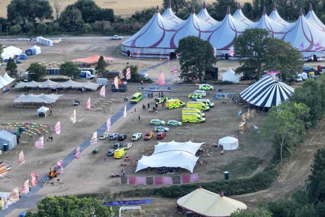 Emergency response at Big Church Festival.