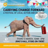 Free event for Staffordshire residents, community groups, schools and charities.