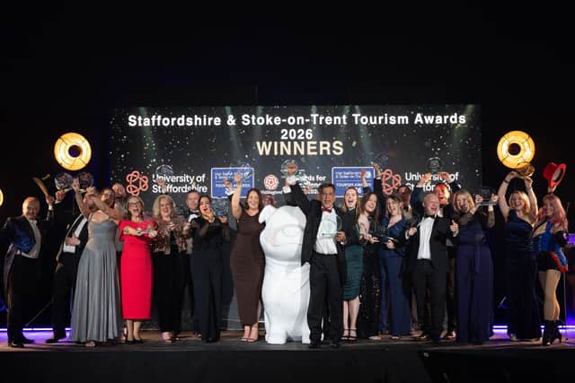 Winners at this year's Visit Staffordshire & Stoke-on-Trent Tourism Awards.