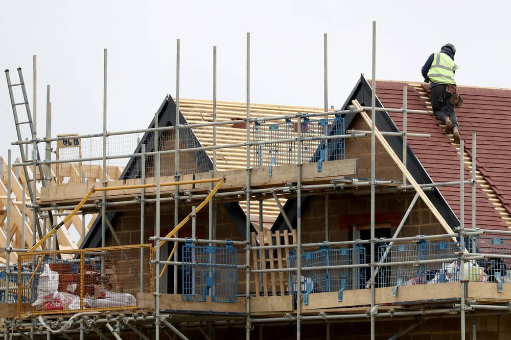 New houses being constructed. PIC: Gareth Fuller/PA Wire