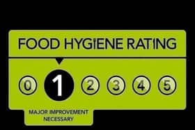A Derbyshire shop with a one-star food hygiene rating is among the latest food hygiene ratings.