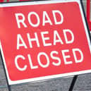 Road closed sign