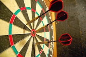 Doors 2 Floors Sales Manager, Junaid Momoniat, a darts enthusiast, is laying the gauntlet down to customers and the general public alike by challenging customers to a game of darts.