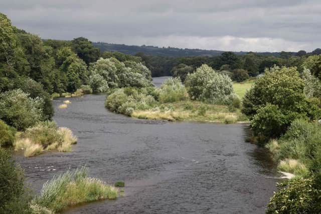 A photograph of the River Wye in Hay-on-Wye, South Wales, by Darren Staples/AFP via Getty Images.