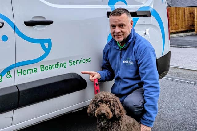 Andy lives locally with his cockapoo, Marley